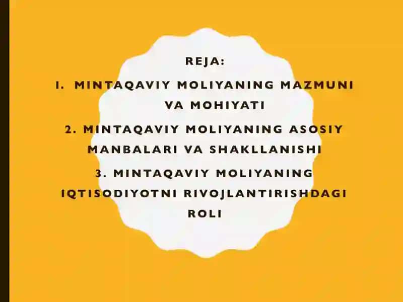 Mintaqaviy Moliya 2