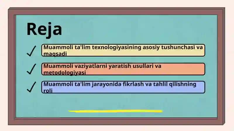 Muammoli talim maruzasi 2