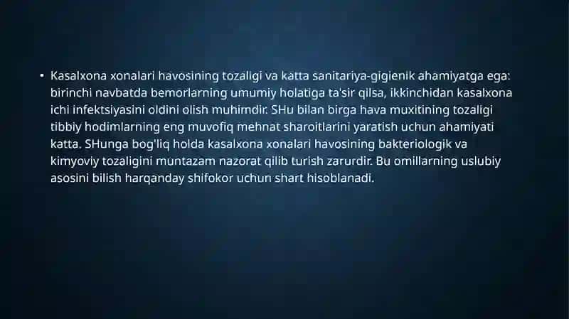 Xonalar havosi tozaligini aniqlash 2