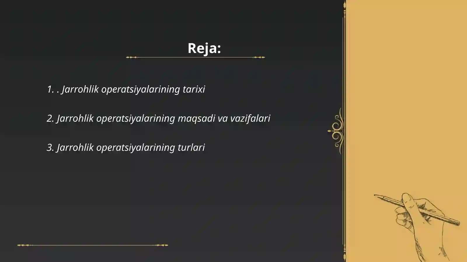 Jarrohlik operatsiyalar haqida tushuncha, turlari 2