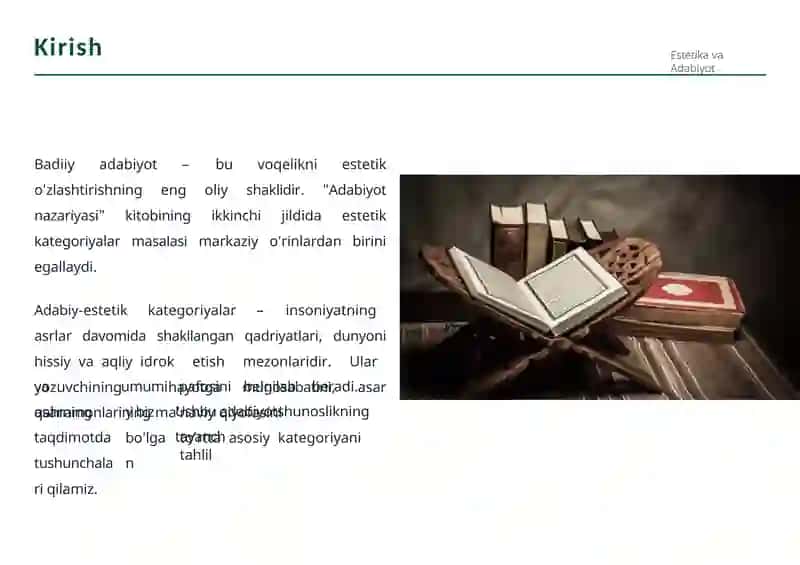 Adabiy estetik kategoriyalar 2
