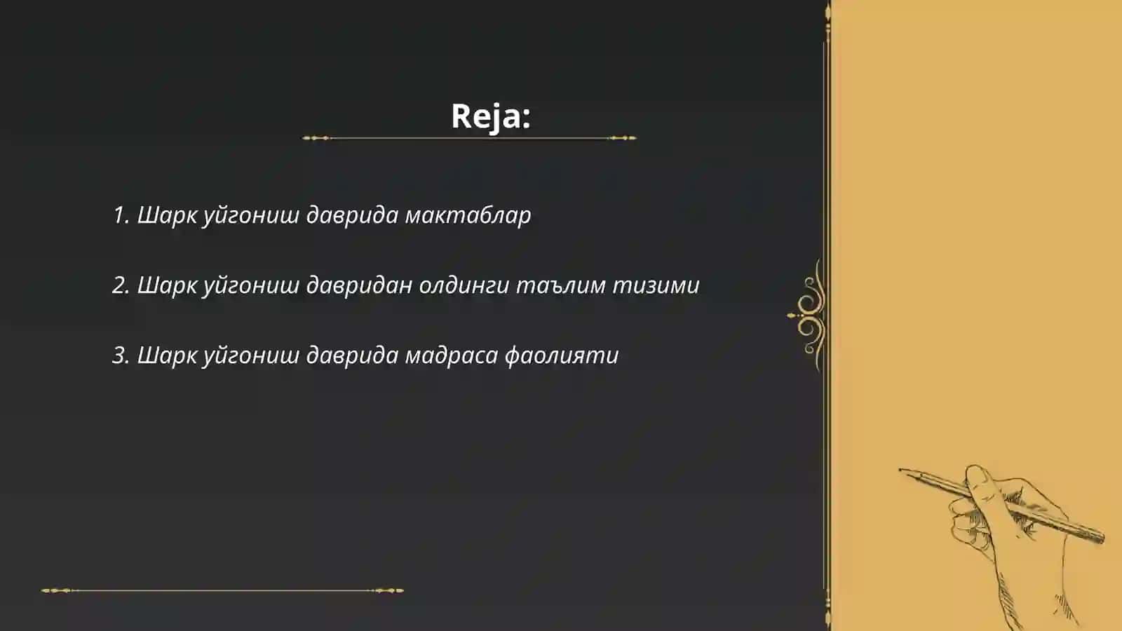 Шарк уйгониш даврида таьлим тарбия 2