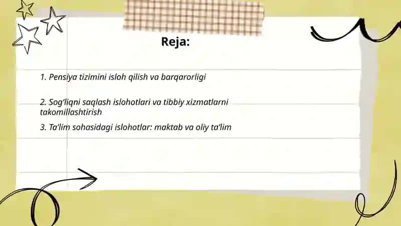 Pensiya tizimini isloh qilish va barqarorligi 2