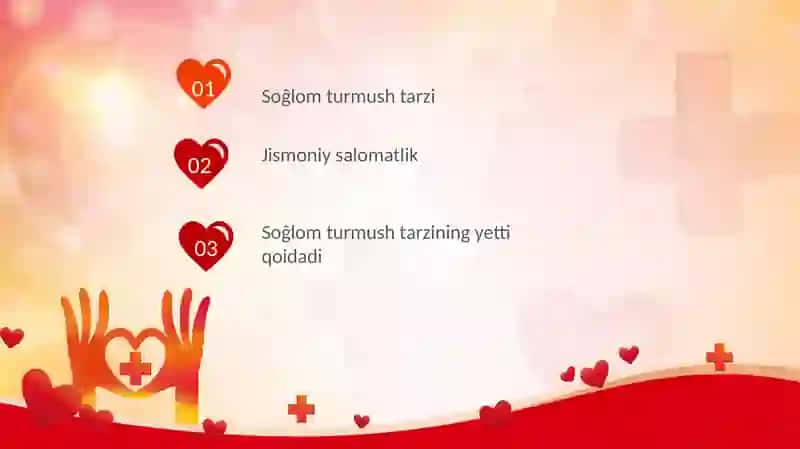 Sog'lom turmush tarzi, uning tarkibiy qismlar. Jismoniy salomatlik 2