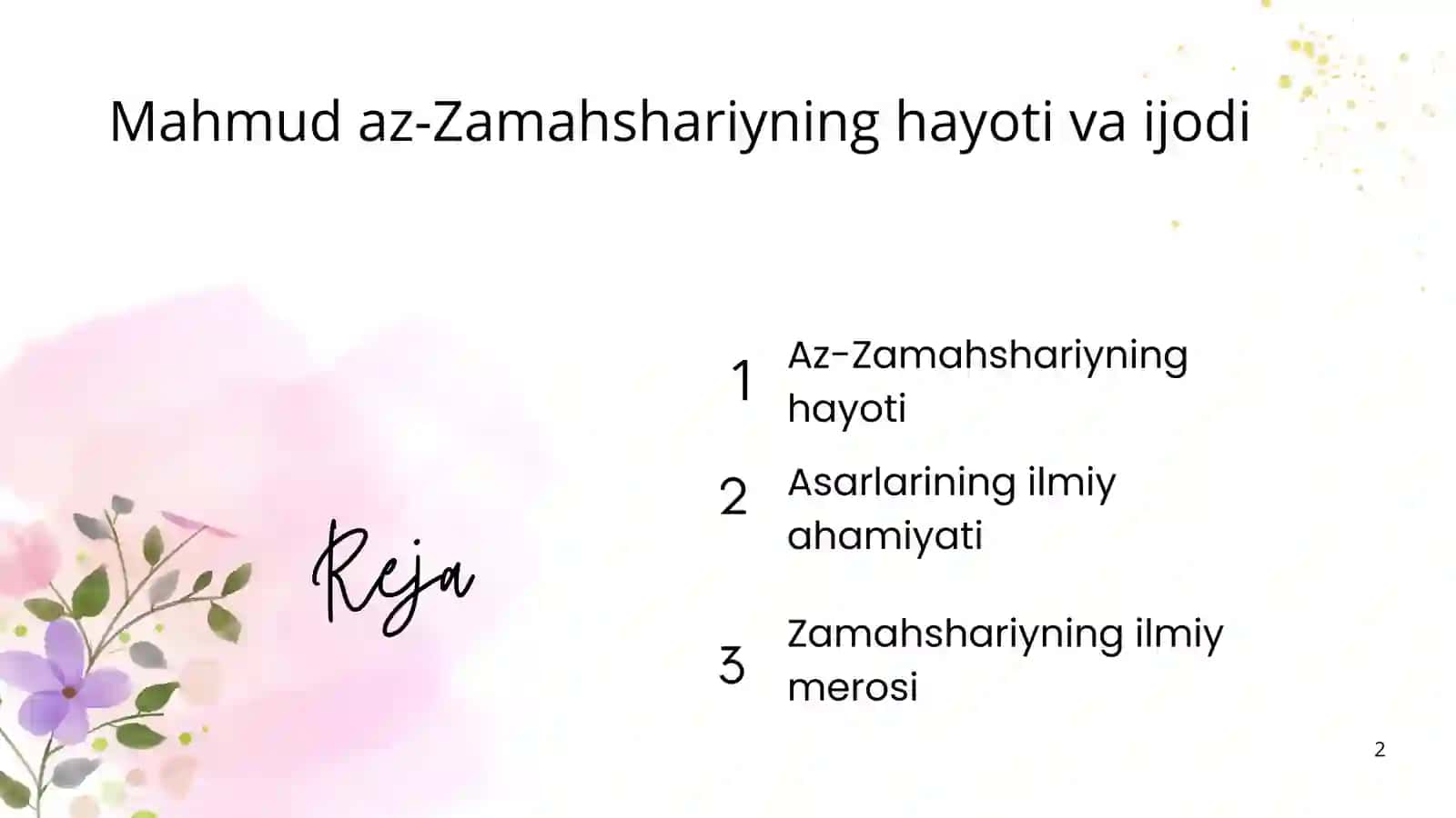 Mahmud az-Zamahshariyning hayoti va ijodi 2
