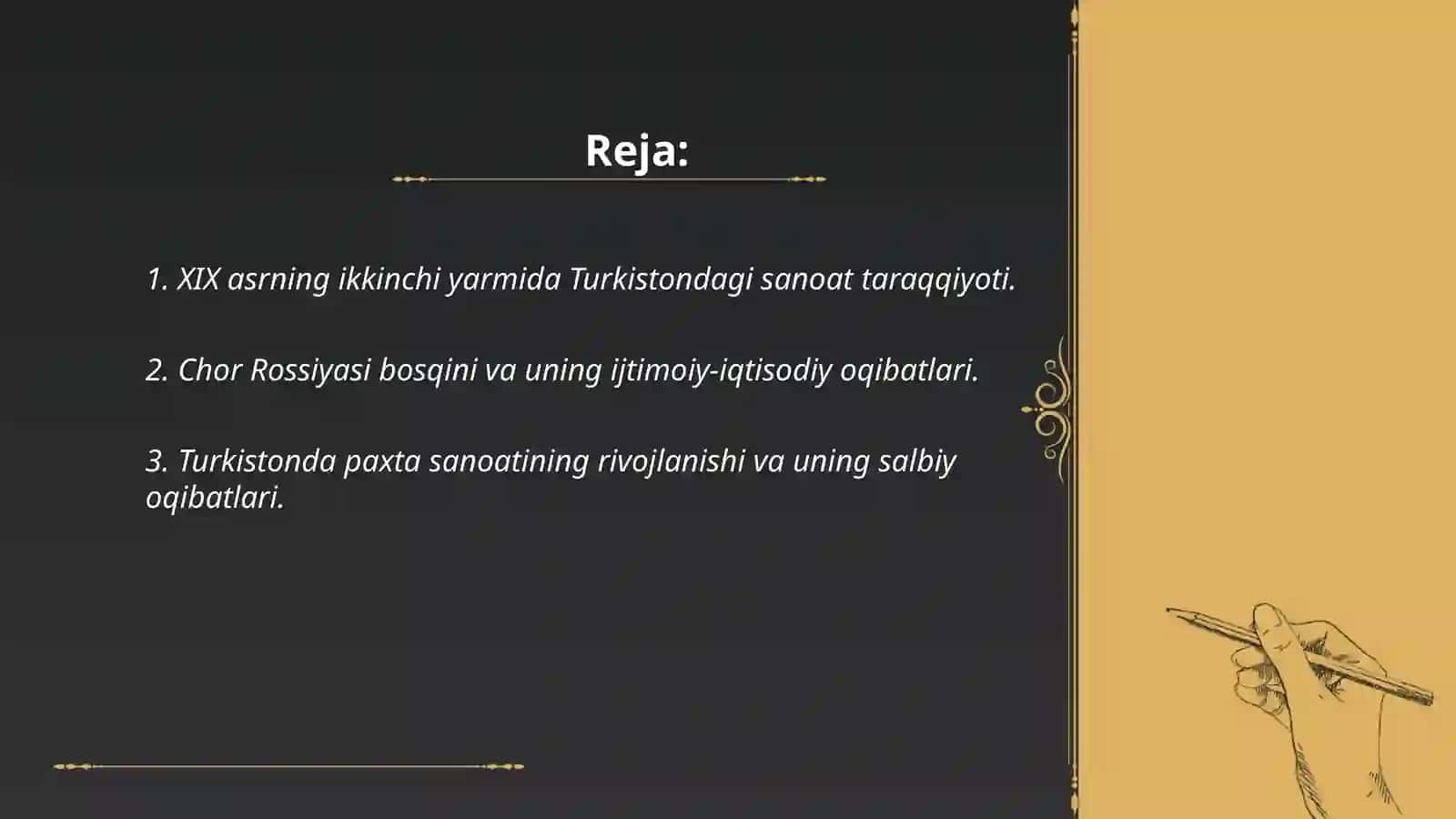 Oʻzbekiston tairxidan mustaqil ishi 2