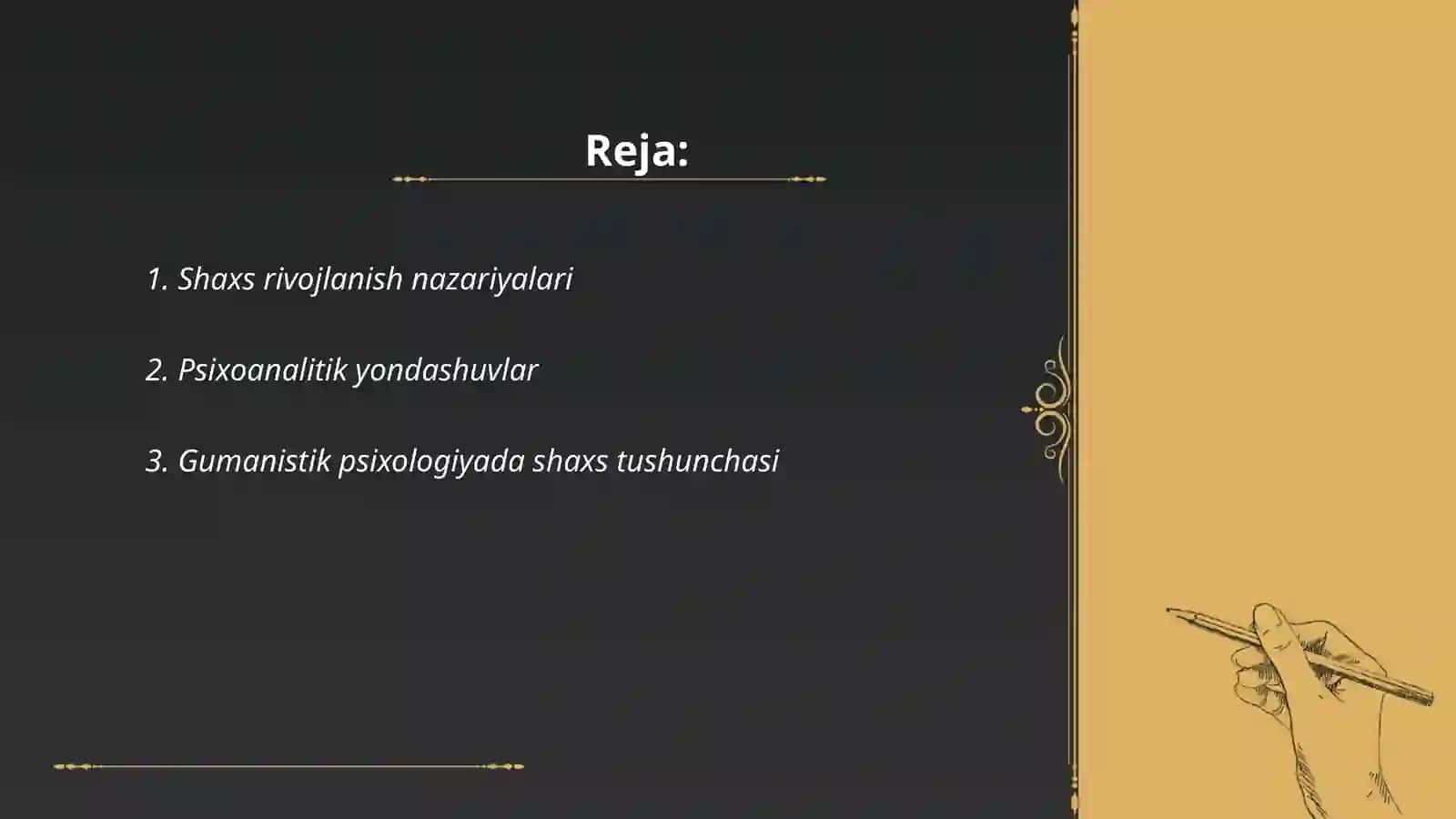 Shaxs rivojlanish nazariyalari 2