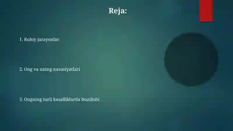 Ruhiy jarayonlar 2