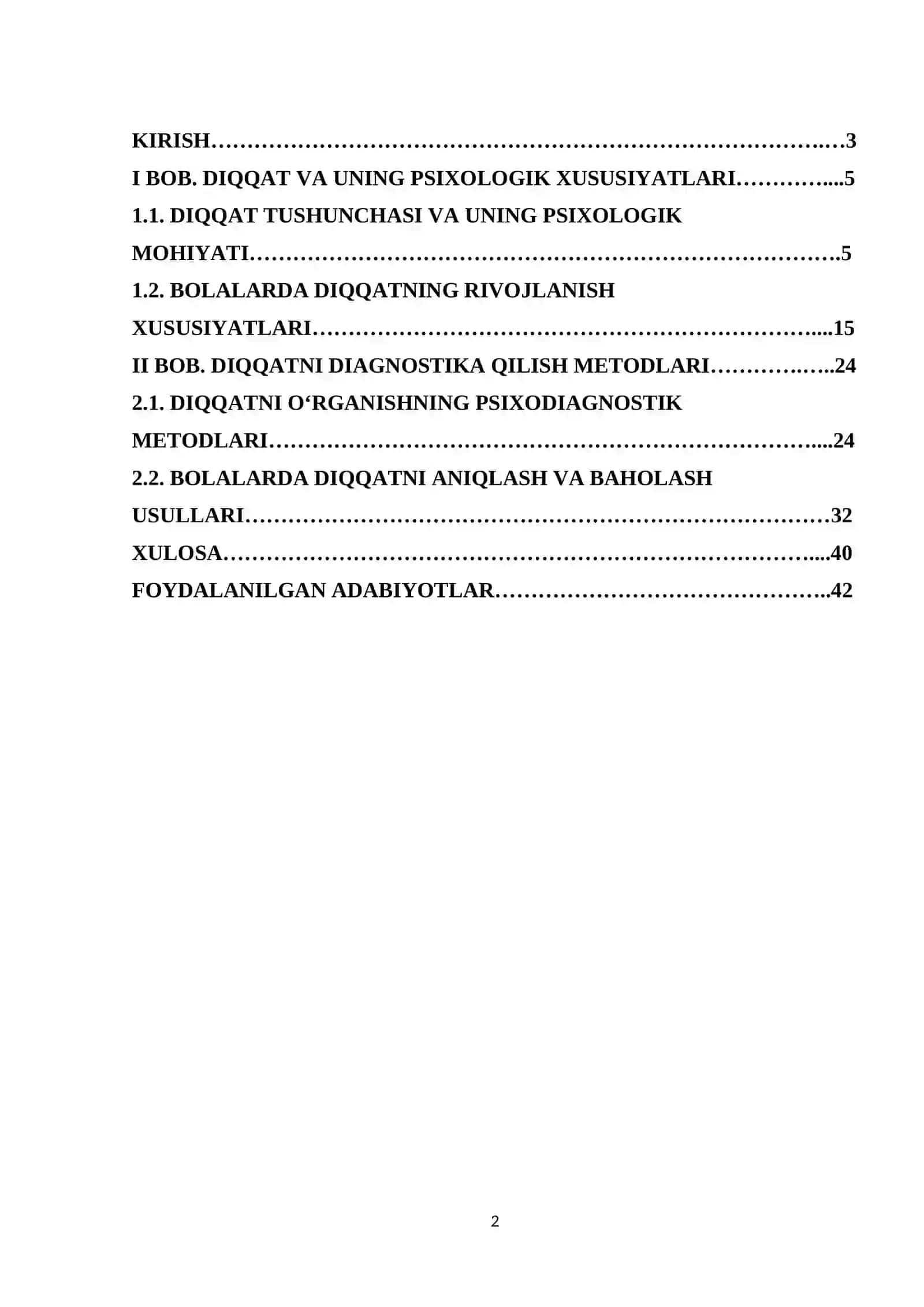 Diqqatni diagnostika qilish metodlari 2