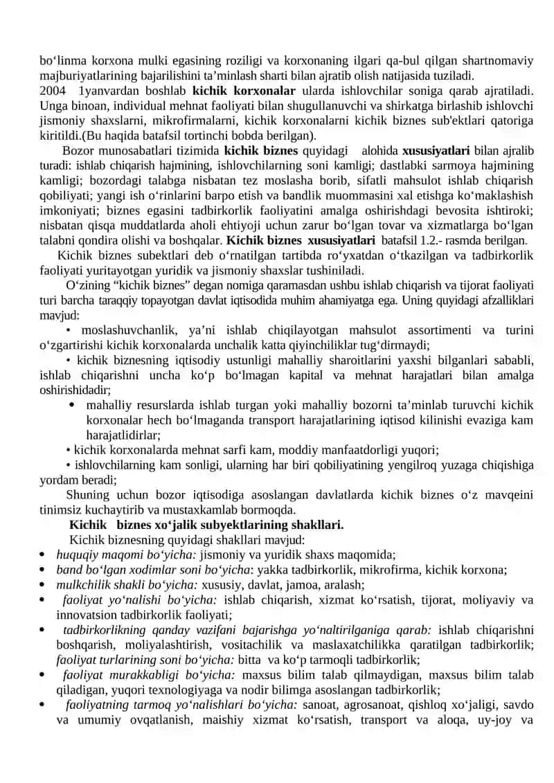 Kichik biznesning mohiyati 2