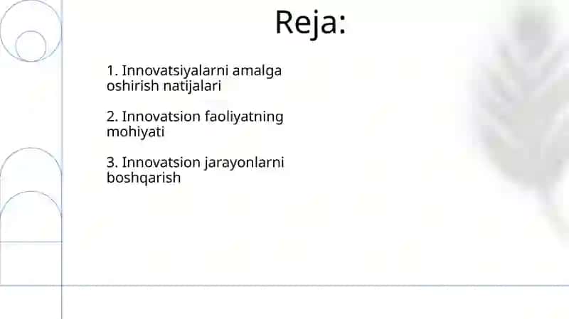 Innovatsion faoliyat 2