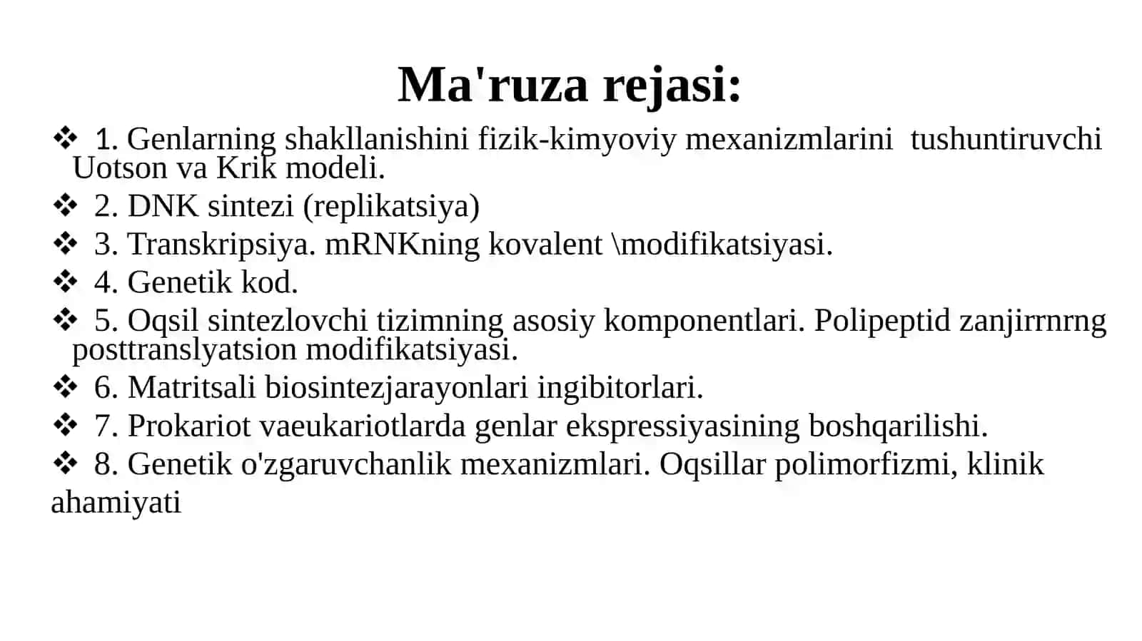 Genlar ekspresiyasi 2