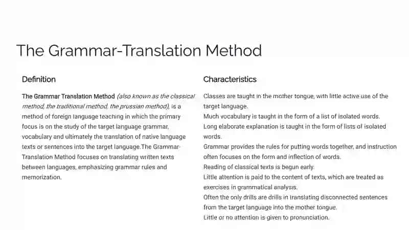 Advantages and Disadvantages of using Translation in English Language Teaching 2