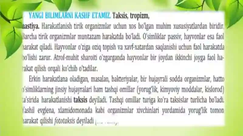 biologiya fanidan dars ishlanma "Slayd" 2