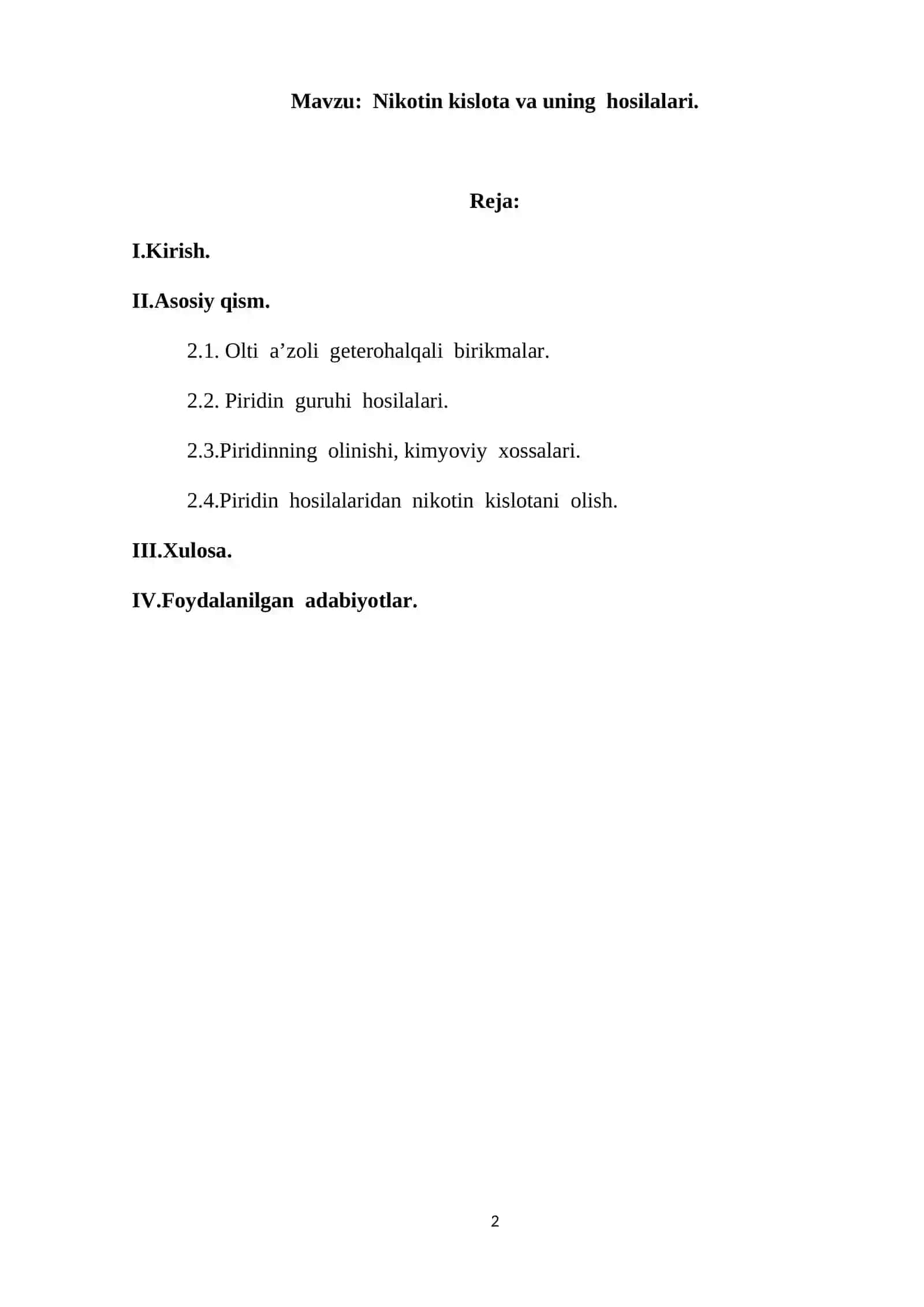 Nikotin kislota va uning hosilalari 2