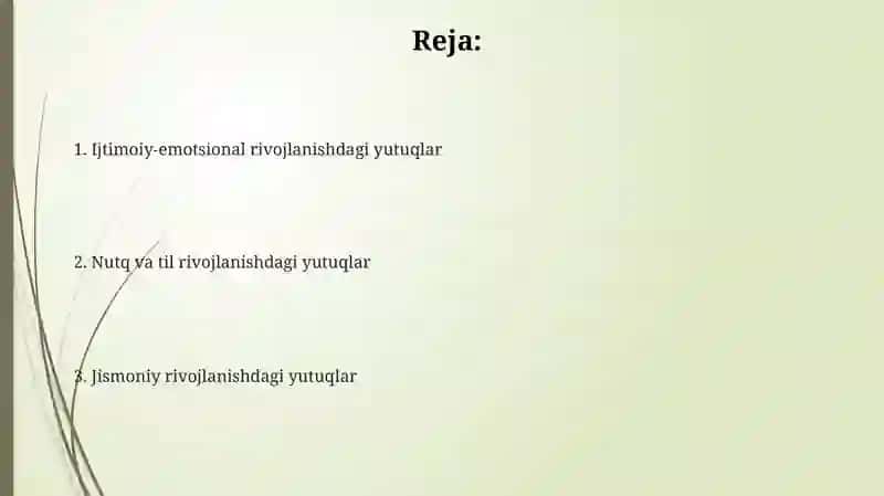 3 - 4 yoshlibo'laning rivojlanish sohalarini bo'lishayotgan yutuqlari 2