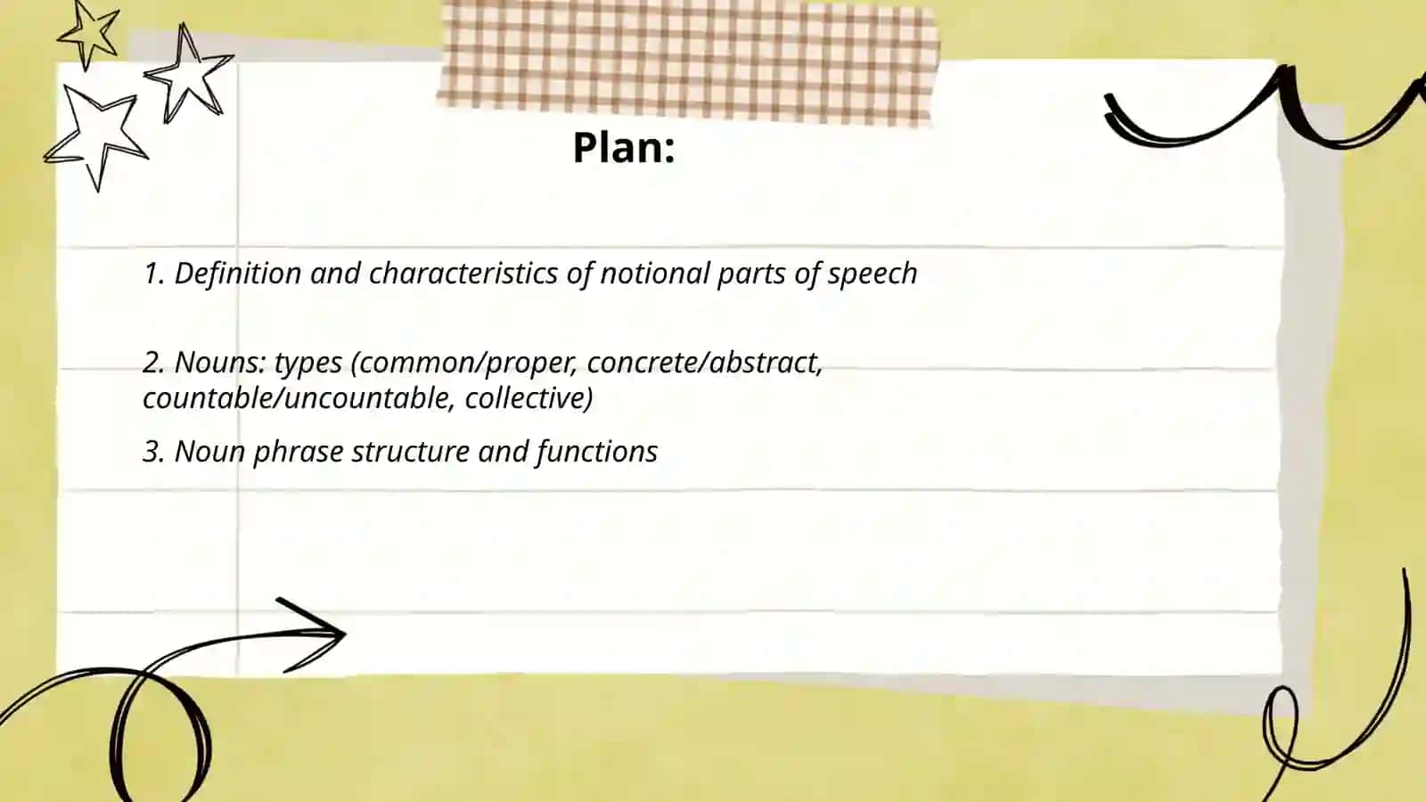 Notional parts of speech 2