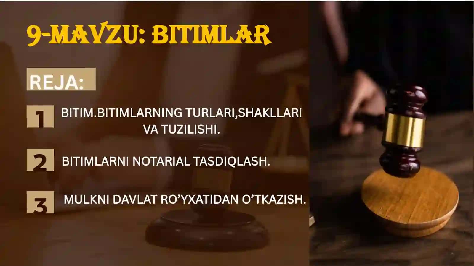 BITIMLARNING TURLARI, SHAKLLARI VA TUZILISHI 2