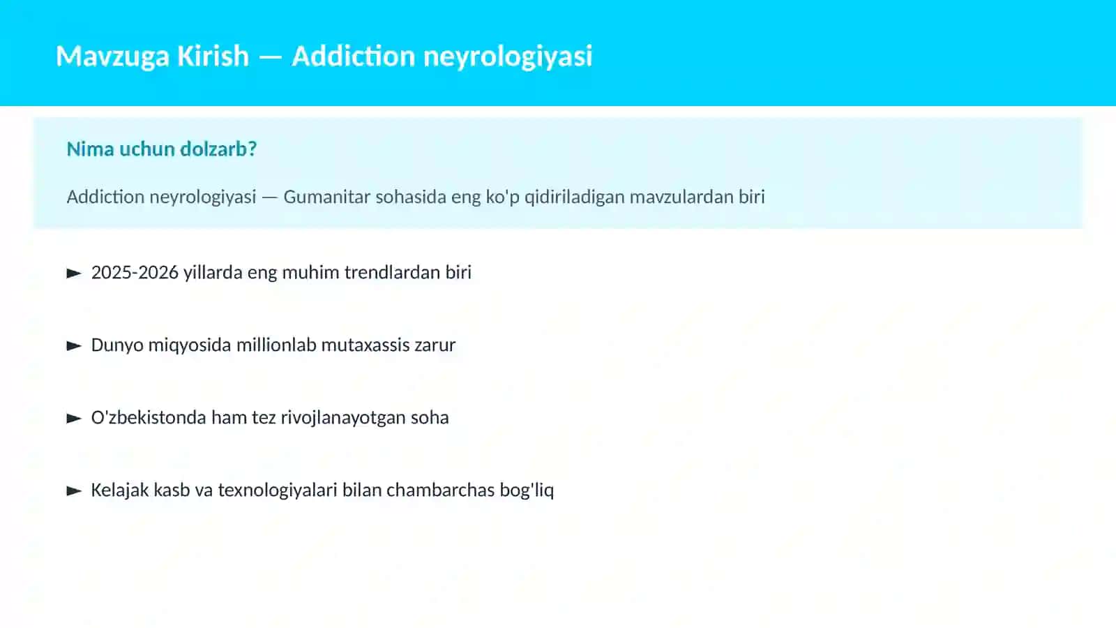 Addiction neyrologiyasi 2