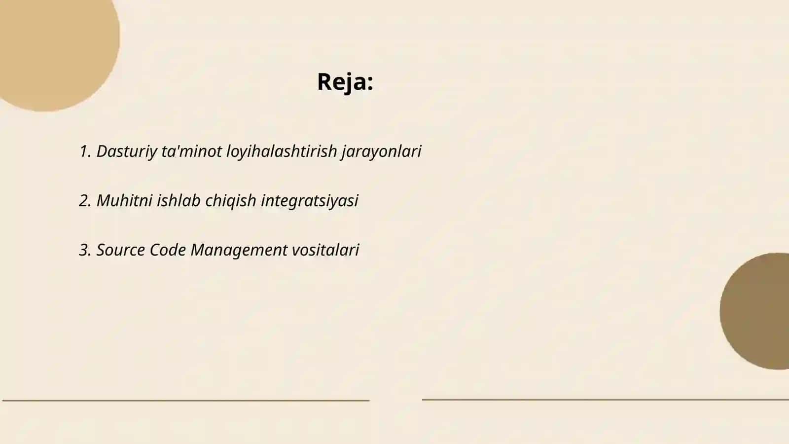 Asbob-uskunalar:dasturiy ta'minot ishlab chiqish vositalari 2
