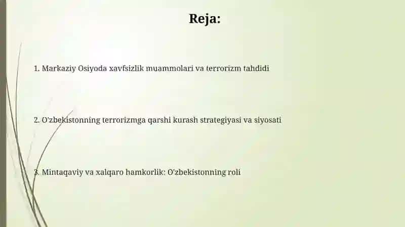 Markaziy Osiyoda xavfsizlik masalalari 2
