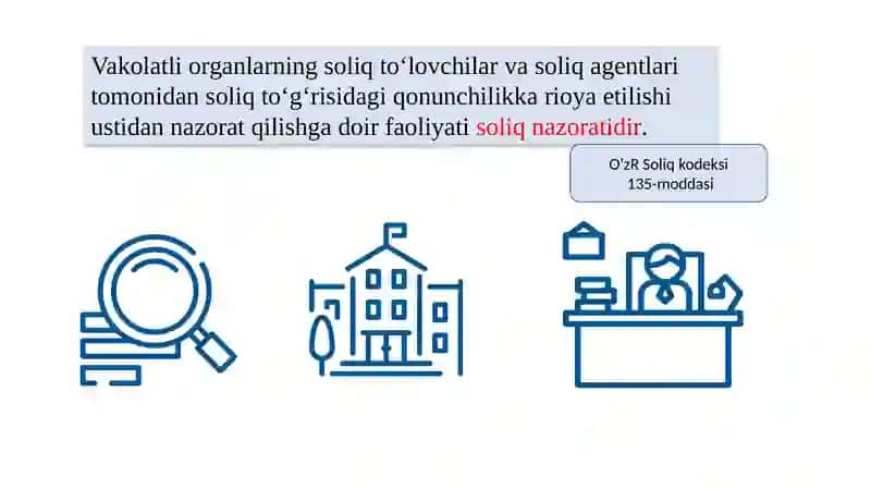 Soliq nazorati. Qo'shilgan qiymat solig'i .Aksiz solig'i. 2