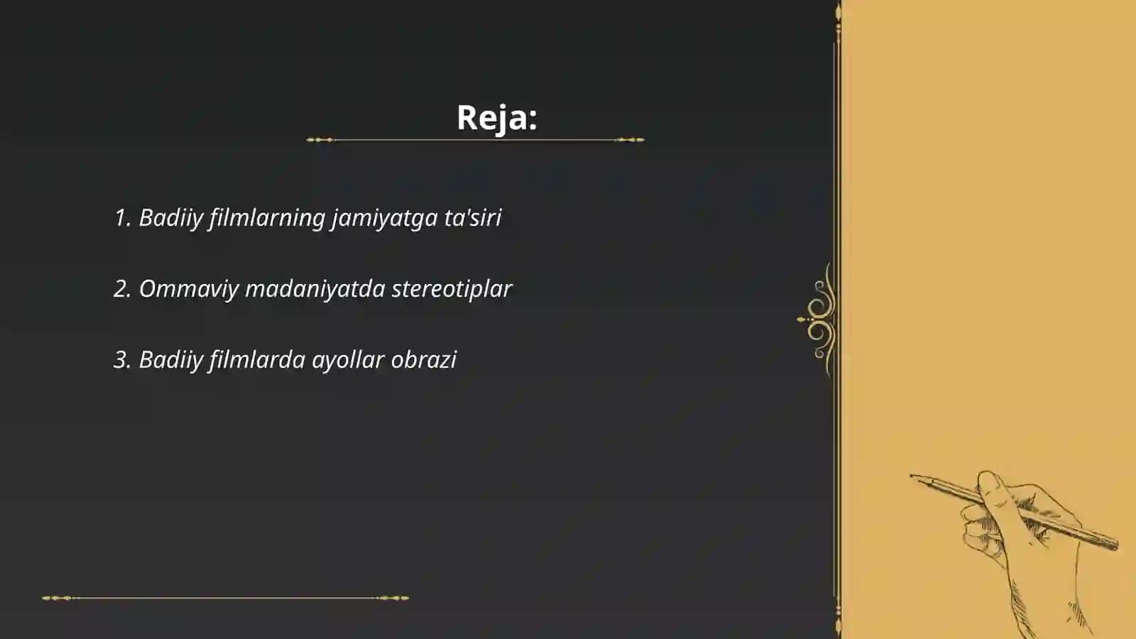 Badiiy filmlar va ommaviy madaniyat 2