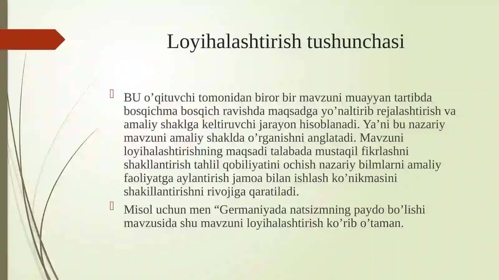 Loyhalashtirish. Natsizmning paydo bo’lishi 2
