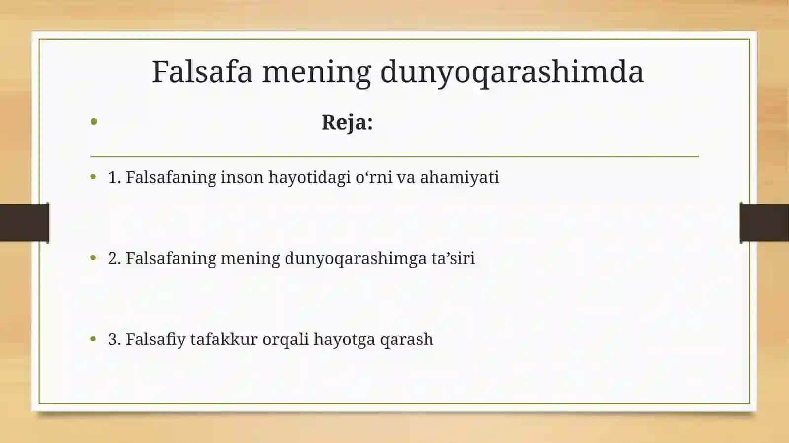 Falsafaning inson hayotidagi o‘rni va ahamiyati 2