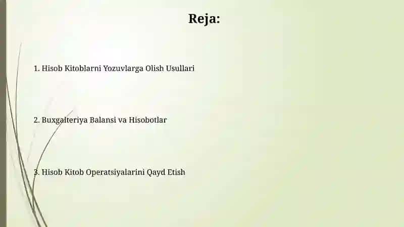 Hisob -kitob schoti bo`yicha muomalalar hisobi 2