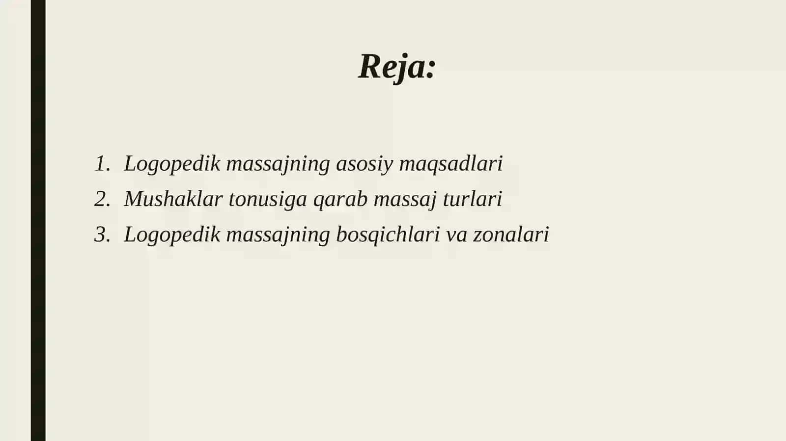 Dizartiyani bartaraf etishda logopedik massaj. 2