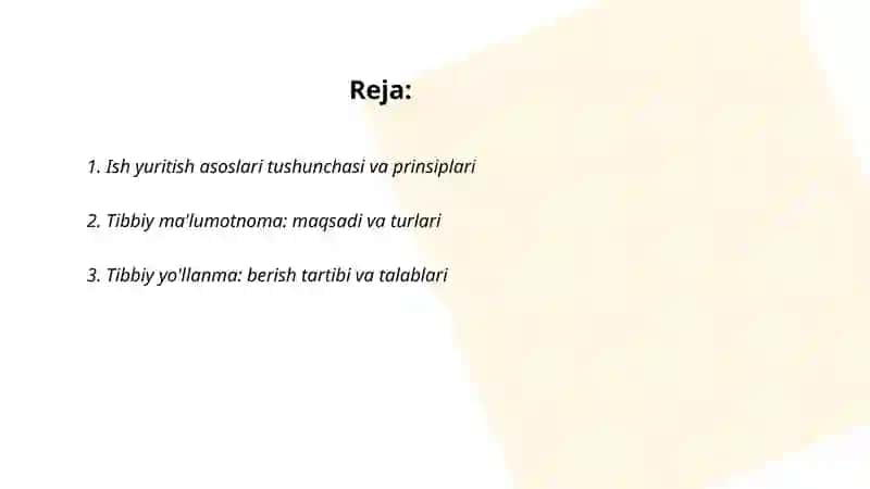 Ish yuritish asoslari 2