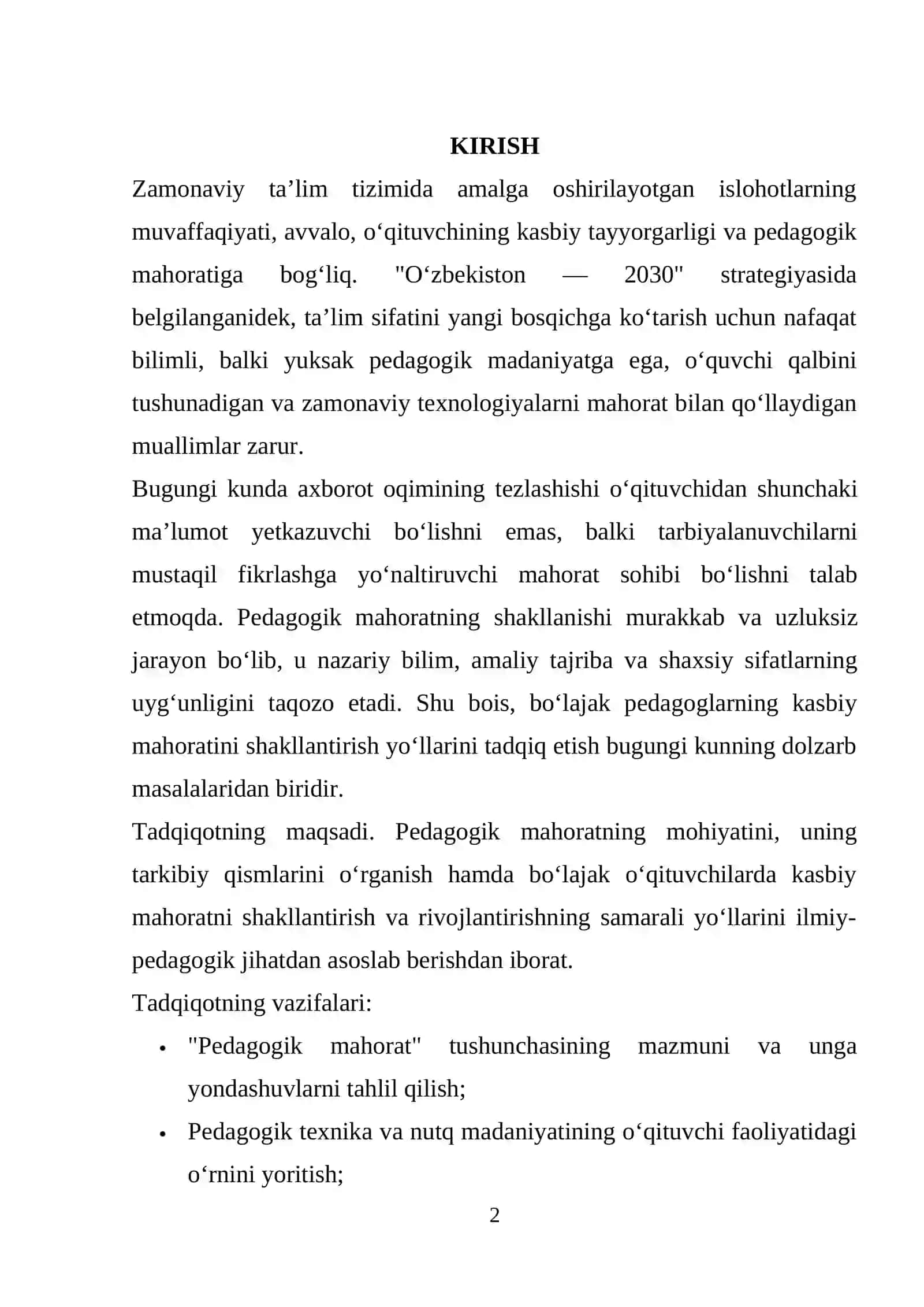 PEDAGOGIK MAHORAT VA UNING SHAKLLANISHI 2