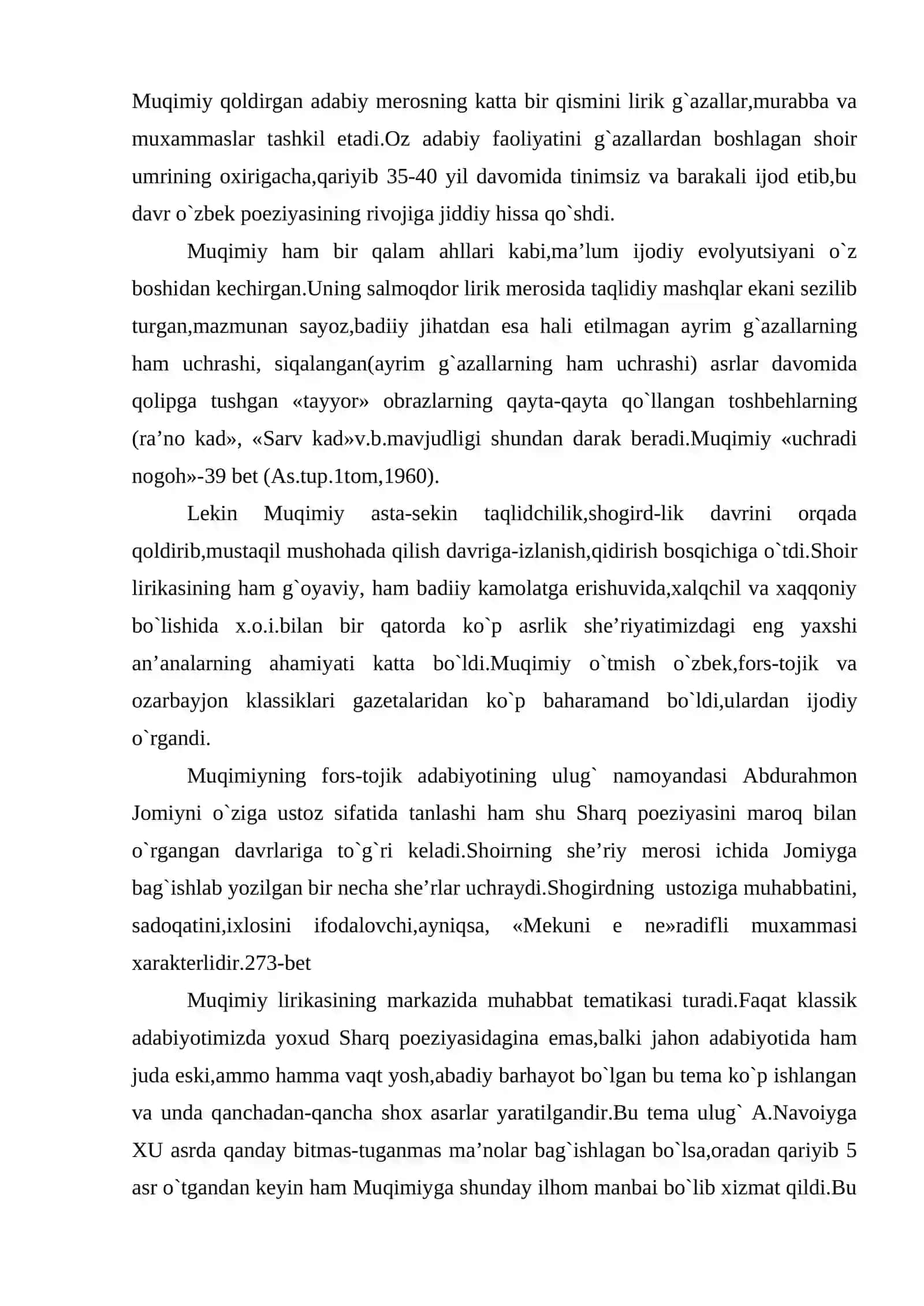 Muqimiy lirikasi 2