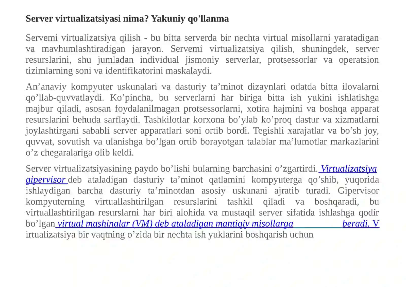 SERVERLARNI VIRTUALLASHTIRISH 2