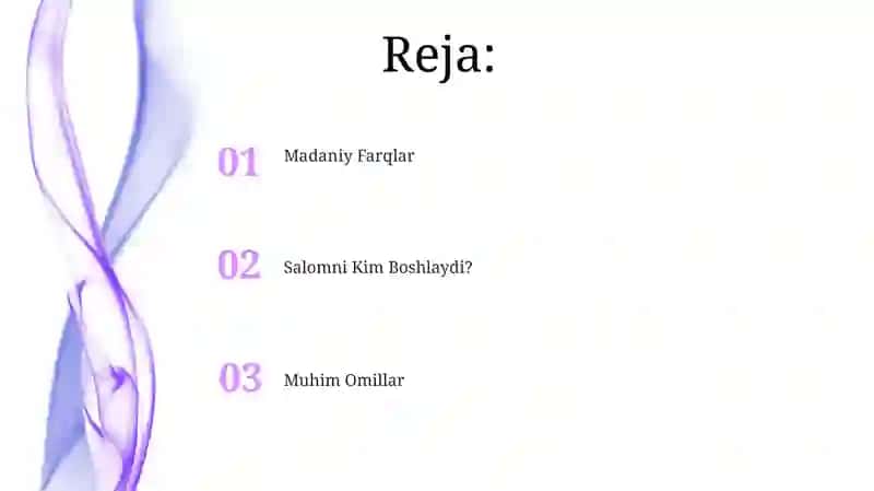 Qanday kim birinchi salom berishi kerak 2