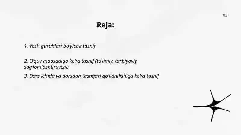 Xalq harakatli oyinlarining tasnifi 2