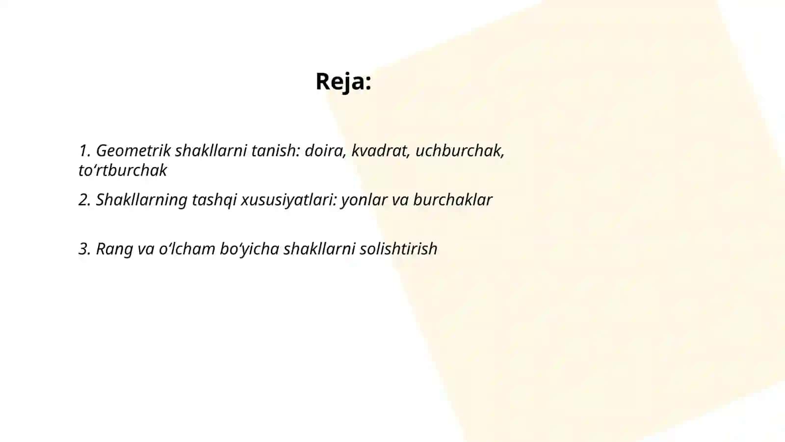 Geometrik shakllar 2