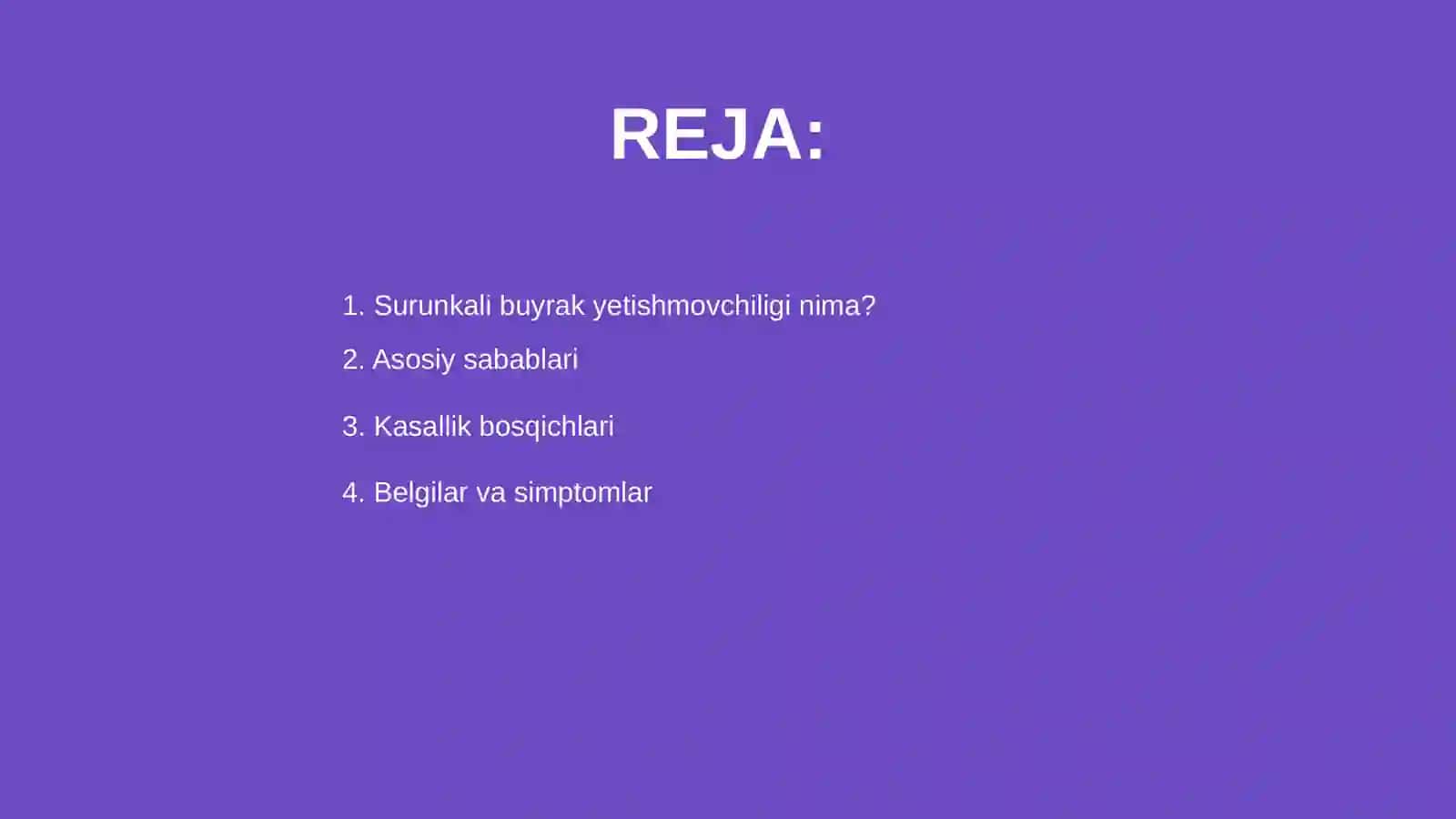 Surunkali buyrak yetishmovchiligi 2
