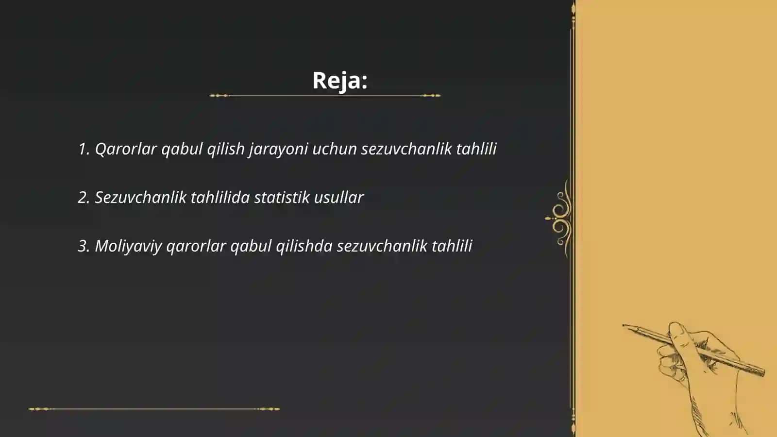 Sezuvchanlik tahlili qanday qilinadi? 2