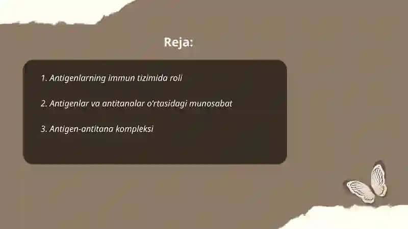 Antigenlarning antitanalar bilan munosabati 2