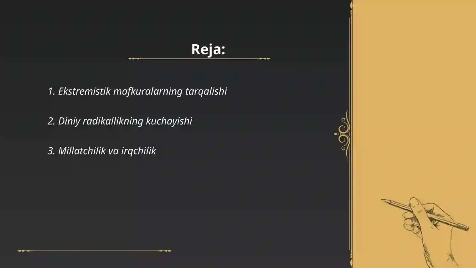 Ekstremistik mafkuralar tarqalishi 2