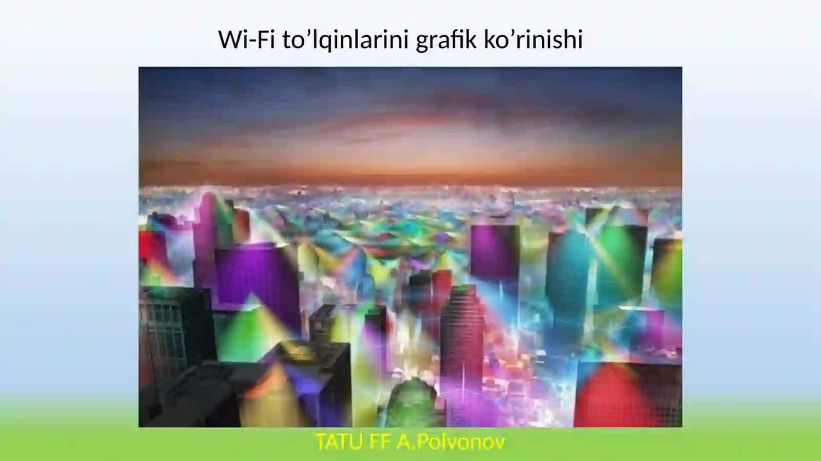 Standart mobiltarmoq texnologiyalari: 3G (UMTS va WCDMA), 4G (WiMAX va LTE). Tarmoq qurilishi va tarmoq xizmatlariga asoslangan 5G texnologiyalari 2