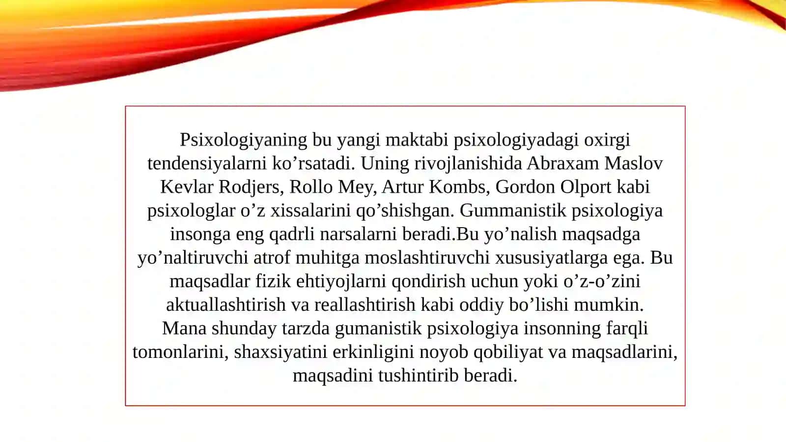 Gumanistik psixologiya maktabi 2