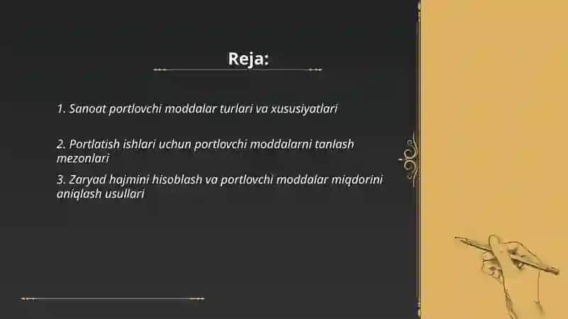 Sanoat portlovchi moddalar 2