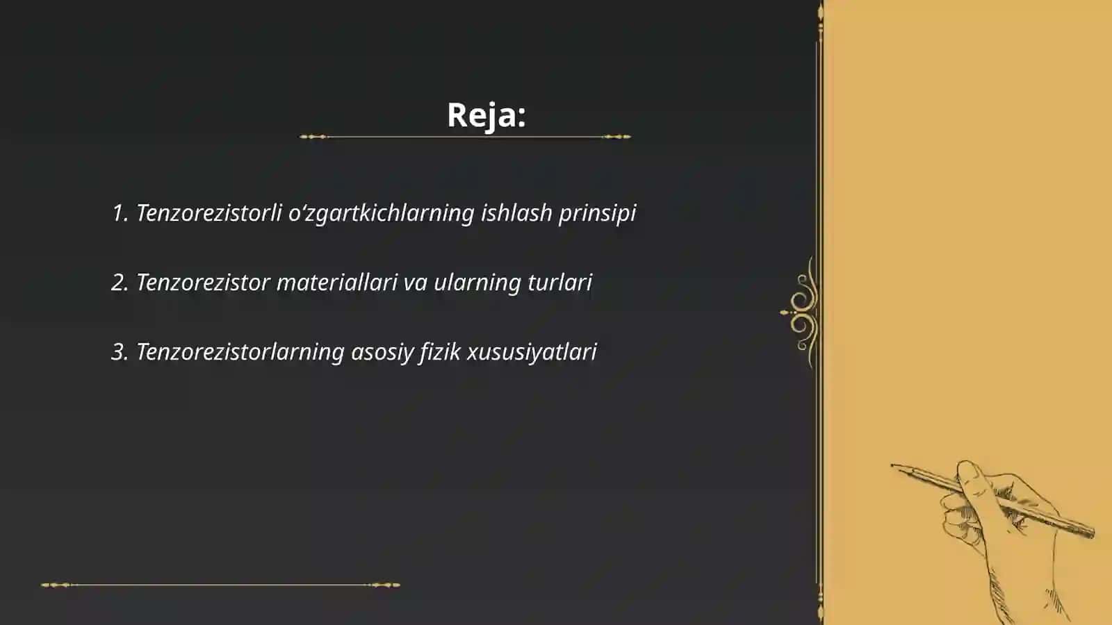 Tenzorezistorli oʻzgartkichlar 2