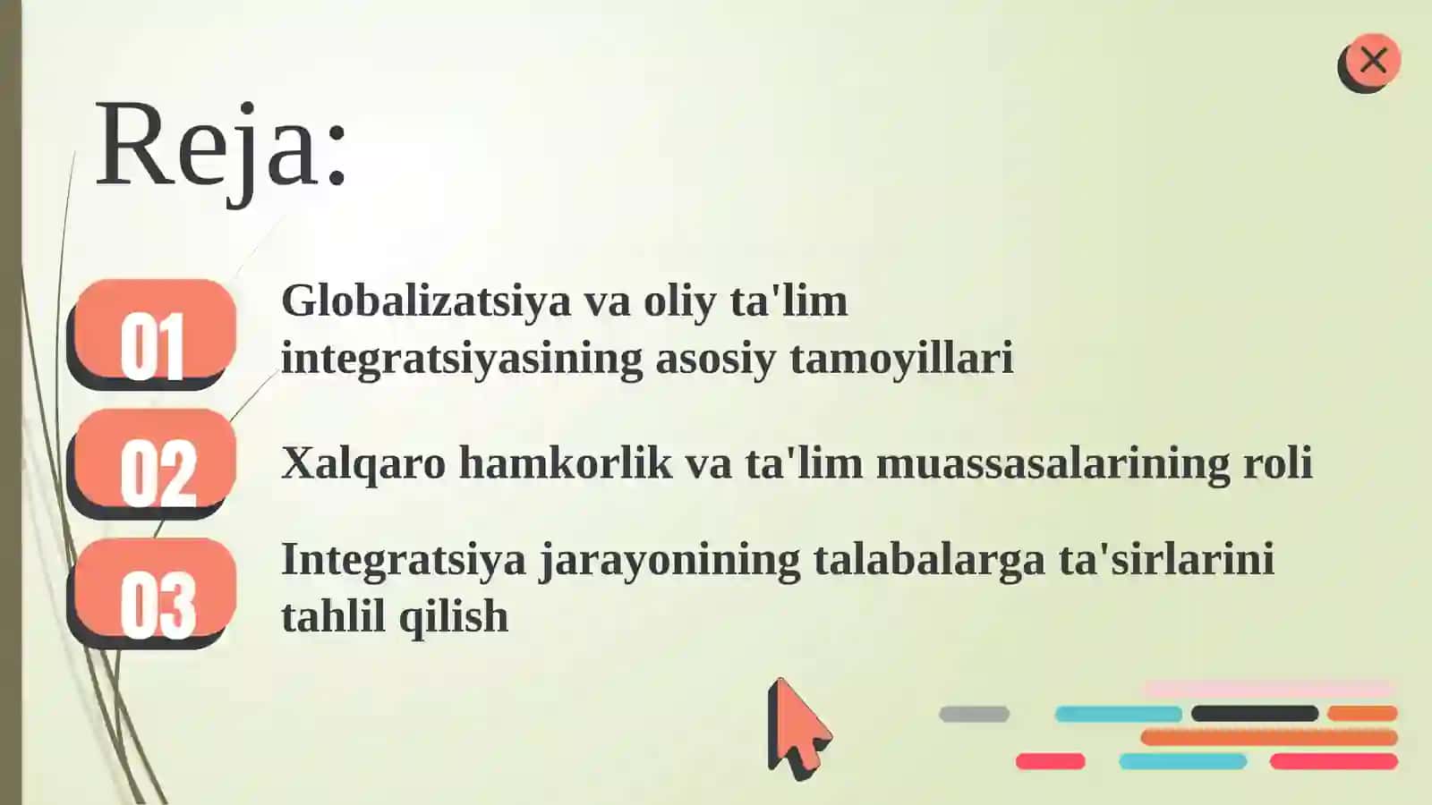 Globalizatsiya sharoitida oliy ta'limning integratsiyasi. 2