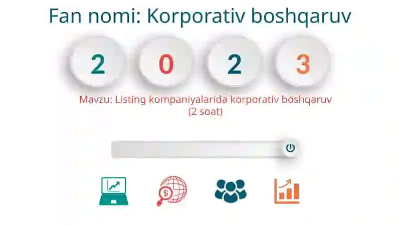 Listing kompaniyalarida korporativ boshqaruv 2
