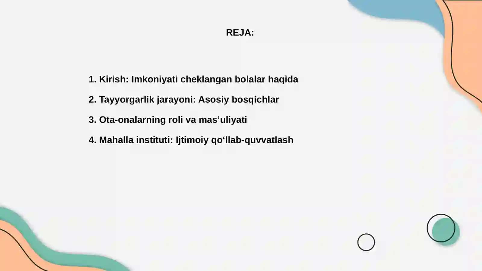 Imkoniyati cheklangan bolalarni maktabga tayyorlash 2
