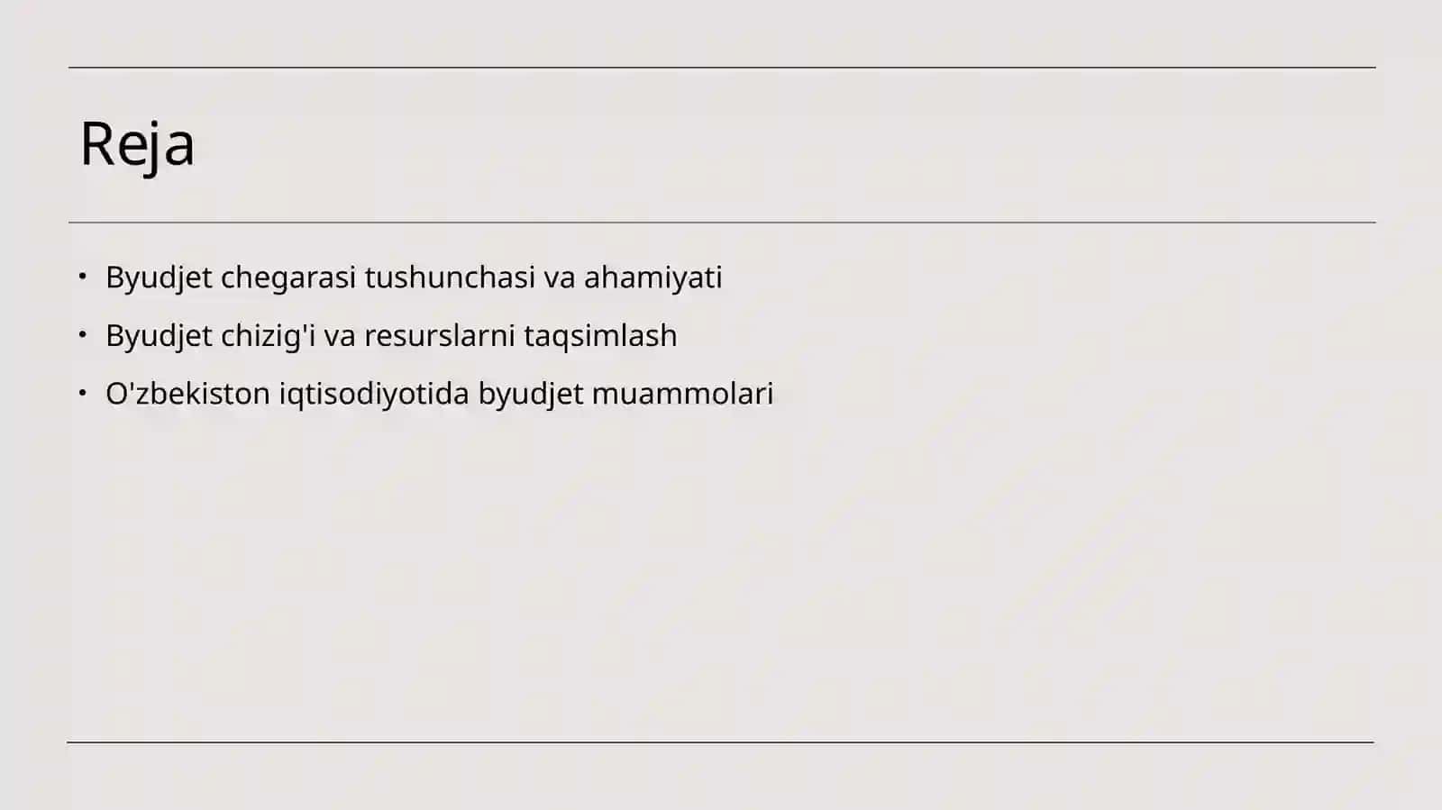 Byudjet chegarasi va byudjet chizig'i 2